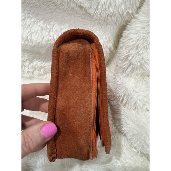 Vintage Ambassador Design Womens Brown Clutch Organizer w/ Removable Pouch - Picture 8 of 11